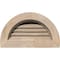 Ekena Millwork Half Round Gable Vent Unfinished, Functional, Pine Gable Vent w/ Brick Mould Face Frame, 20"W x 10"H GVWHR20X1000SFUPI - alternate 1